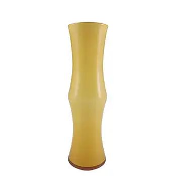 (image for) Japanese Amber Opal Cased Glass "Bamboo" Vase - Swedish Style