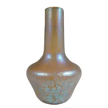 (image for) Loetz / Lötz Art Nouveau Golden Glass Candia Papillon Vase