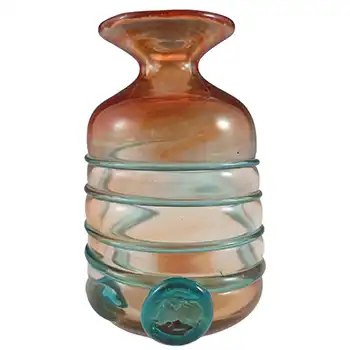 (image for) Mdina Random Strapped Maltese Cross Red & Blue Glass Vase