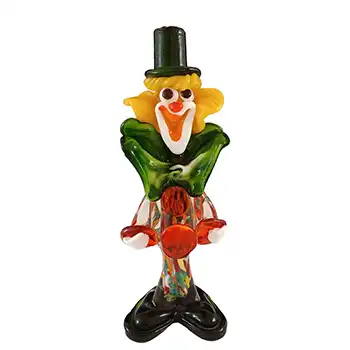 (image for) Murano / Franco Toffolo Vintage Glass Clown Figurine