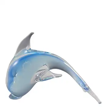 (image for) LABELLED V. Nason & Co Murano Blue Glass Dolphin Sculpture