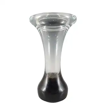 (image for) Vintage Scandinavian Black Glass Jack In The Pulpit / Bone Vase