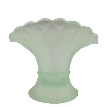 (image for) Bagley #3174 Art Deco Vintage Green Glass 'Wheatsheaf' Vase
