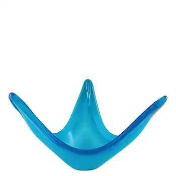 (image for) Murano Style Blue & White Glass Vintage Sculpture Bowl