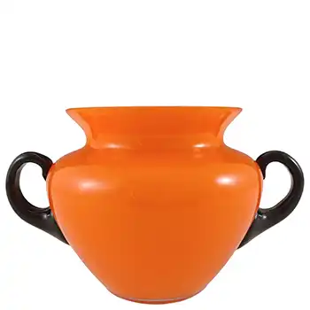 (image for) Czech / Bohemian Retro Red & Blue Tango Glass Vase