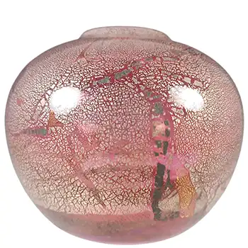 Isle of Wight Studio / Harris 'Azurene Pink' Glass Globe Vase (image for) Isle of Wight Studio / Harris 'Azurene Pink' Glass Globe Vase