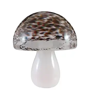(image for) MARKED Wedgwood Speckled Brown & White Glass Mushroom RSW219