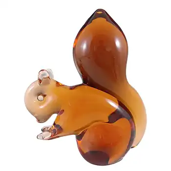 (image for) MARKED Wedgwood Topaz / Amber Glass Squirrel RSW410