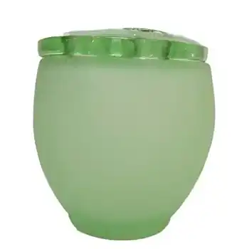 Bagley #3170 Art Deco Frosted Green Glass 'Somerset' Posy Vase