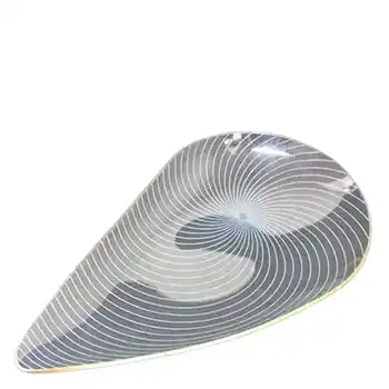 Chance Bros Glass "Swirl" Teardrop Bowl 1950's/60's