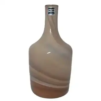 Elme Scandinavian Brown Glass 'Sandstorm' Vase Labelled