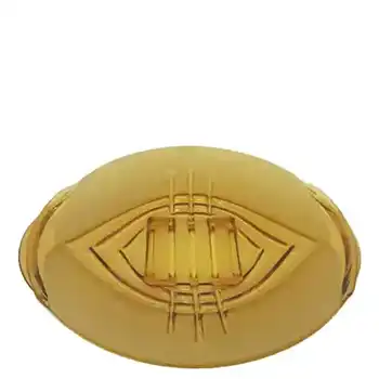 Stölzle Czech Art Deco 1930's Amber Glass Bowl
