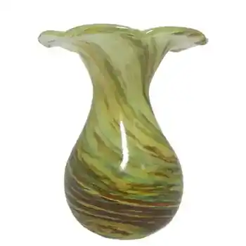 Alum Bay - Isle of Wight Glass Vase - Labelled