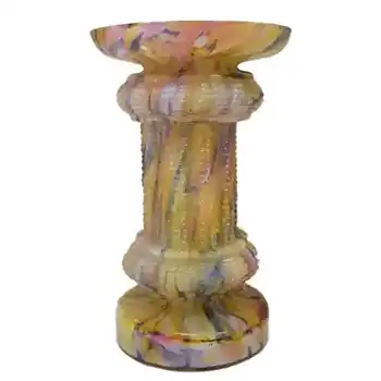 Welz Bohemian Multicoloured Spatter Glass Textured Vase