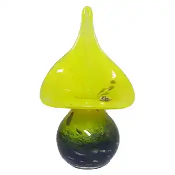 Mtarfa Yellow + Blue Art Glass Jack in the Pulpit Vase