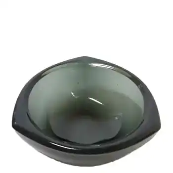 Nuutajarvi Notsjo Smoky Grey Glass 'Häränsilmä' Bowl by Kaj Franck