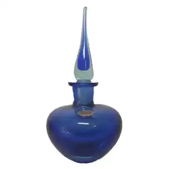 Murano/Sommerso 1950's Blue Glass Perfume/Scent Bottle