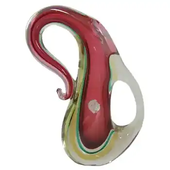 Murano/Venetian Sommerso Pink Glass Vase