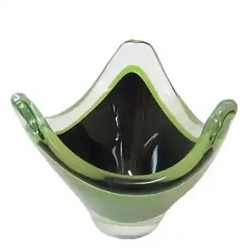 Reijmyre Glass Harlequin Bowl by Paul Kedelv - Signed