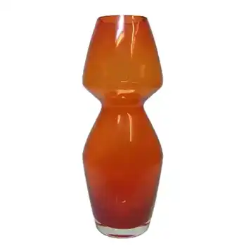 Riihimaki #1479 Riihimaen Lasi Oy Red Glass Vase
