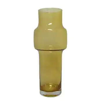 Riihimaki #1481 Riihimaen Lasi Oy Finnish Amber Glass Vase