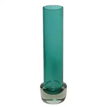 Riihimaki / Riihimaen Lasi Oy Finnish Turquoise Glass Vase