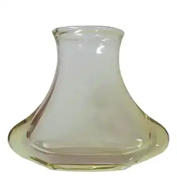 HUGE Zelezny Brod Sklo Czech Citrine Glass Vase