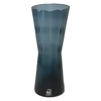 Alsterfors #AV422 Swedish / Scandinavian Blue Glass Vase - Labelled