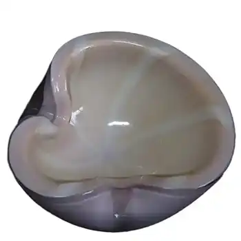 Barbini Murano Biomorphic Glass 'Circuis Tent' Bowl
