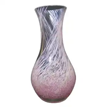 Caithness #4157 Pink & White Glass 'Rondo' Posy Vase