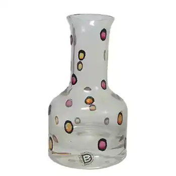 Dartington #FT113 1970's Spotted Glass Vase - Labelled