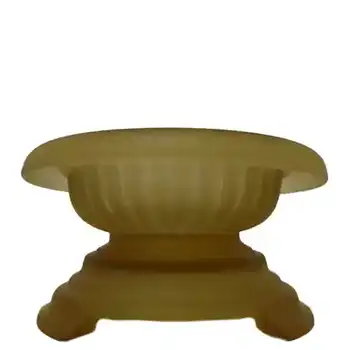 Davidson Art Deco 1930's Frosted Amber Glass Bowl 1910MD