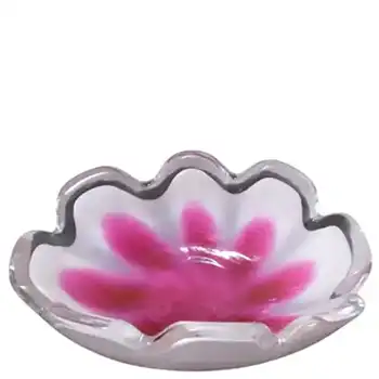 Flygsfors Coquille Glass Bowl by Paul Kedelv Signed '63