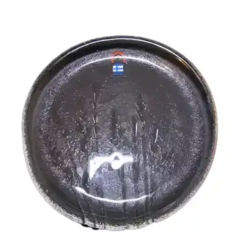 Humppila Scandinavian Glass Wheat Plate/Dish - Labelled