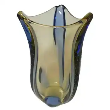 Czech Mstisov Glass Pizzicato Vase by Hana Machovská