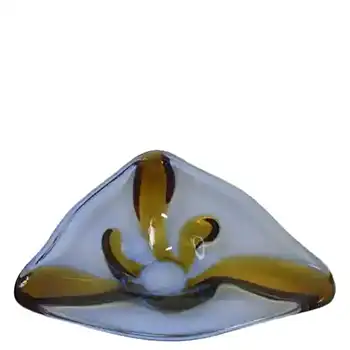 Mstisov Czech Glass Pizzicato Bowl by Hana Machovská
