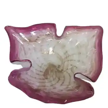 Vetro Artistico Veneziano Murano Glass Aventurine Bowl