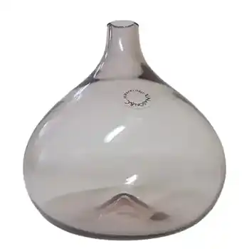 V Nason & C Murano Lilac Glass Vase - Labelled + Signed
