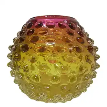 Prachen Czech Amber Glass Vase - Frantisek Koudelka