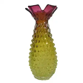 Prachen Czech Amber Glass Vase - Frantisek Koudelka