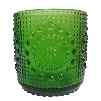 Riihimaki #5065 Riihimaen Nanny Still Green Glass 'Grapponia' Tumbler
