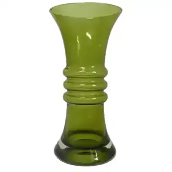 Riihimaki #1565 Riihimaen Aladin Green Glass 'Kielo' Vase