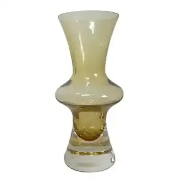 Sea Glasbruk/Kosta 1970's Swedish Amber Glass Vase