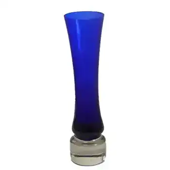Sea Glasbruk/Kosta 1970's Swedish Blue Glass Vase