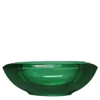 Sklo Union Rosice Green Glass Bowl - Václav Hanuš #5116