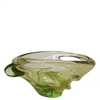 Skrdlovice #5670 Czech Uranium Glass Bowl by Jan Broz