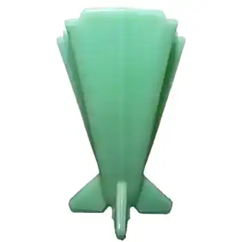 Stölzle #19249 Czech Art Deco 1930's Jade Green Glass Vase