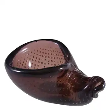 Archimede Seguso Murano Bubble Glass Bowl - Labelled