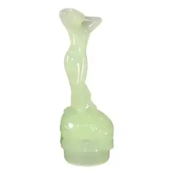 Bagley Art Deco Uranium Green Glass 'Andromeda' Nude Lady Figurine