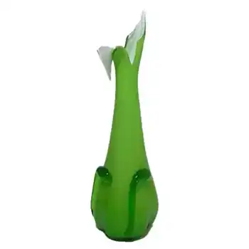 Cristalleria Fratelli Betti/Alrose Italian Empoli Glass Vase